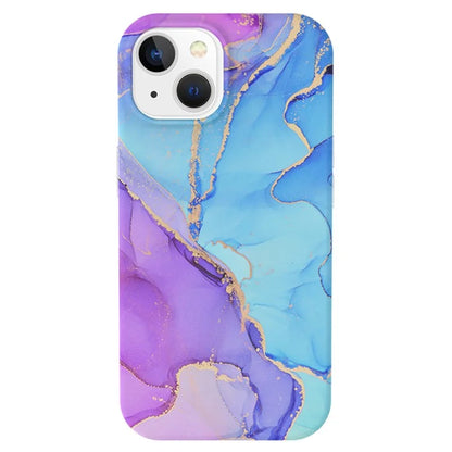 For iPhone 15 Case GW18 PC+TPU IMD Back Shell Marble Pattern Phone Cover