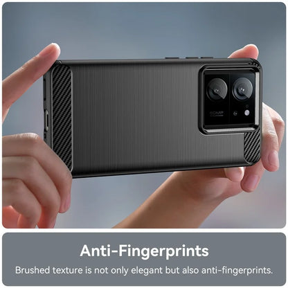 TPU Shell for Xiaomi 13T / 13T Pro Case Carbon Fiber Texture Phone Cover
