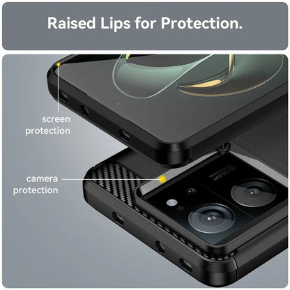 TPU Shell for Xiaomi 13T / 13T Pro Case Carbon Fiber Texture Phone Cover