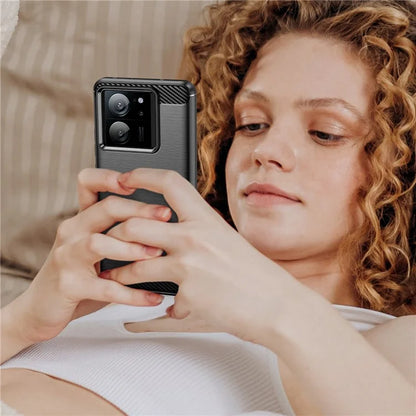 TPU Shell for Xiaomi 13T / 13T Pro Case Carbon Fiber Texture Phone Cover