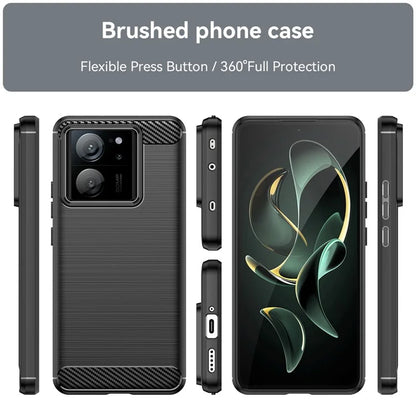 TPU Shell for Xiaomi 13T / 13T Pro Case Carbon Fiber Texture Phone Cover