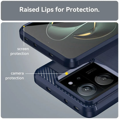 TPU Shell for Xiaomi 13T / 13T Pro Case Carbon Fiber Texture Phone Cover