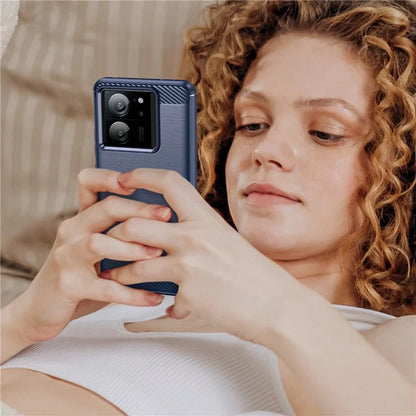 TPU Shell for Xiaomi 13T / 13T Pro Case Carbon Fiber Texture Phone Cover