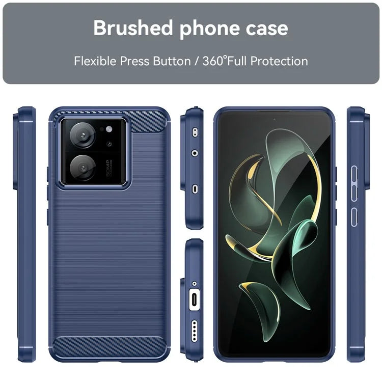 TPU Shell for Xiaomi 13T / 13T Pro Case Carbon Fiber Texture Phone Cover