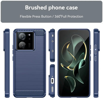 TPU Shell for Xiaomi 13T / 13T Pro Case Carbon Fiber Texture Phone Cover