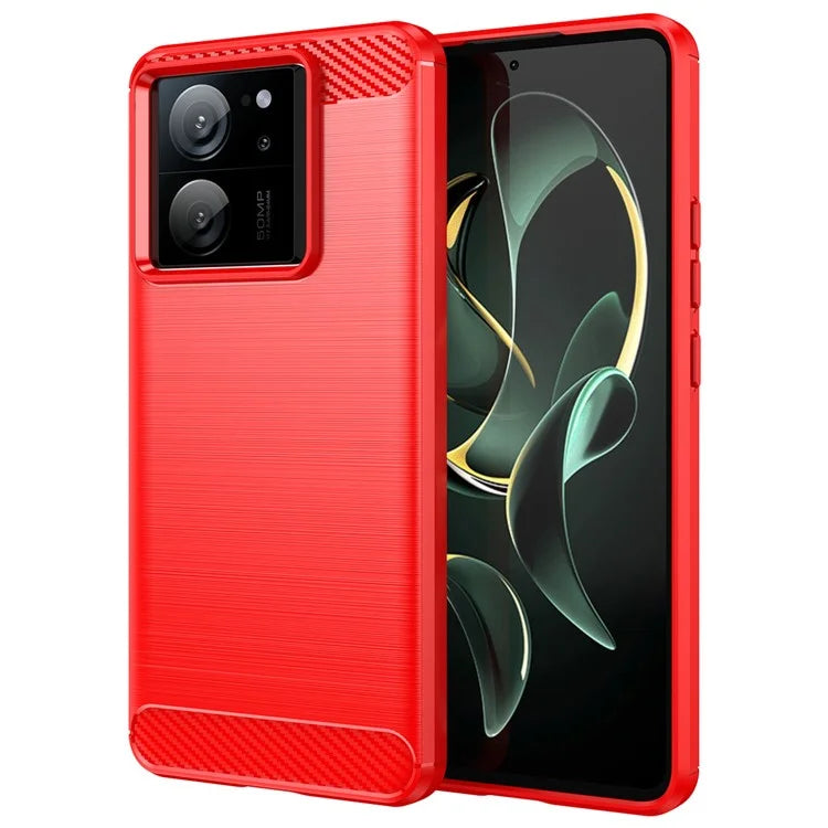 TPU Shell for Xiaomi 13T / 13T Pro Case Carbon Fiber Texture Phone Cover