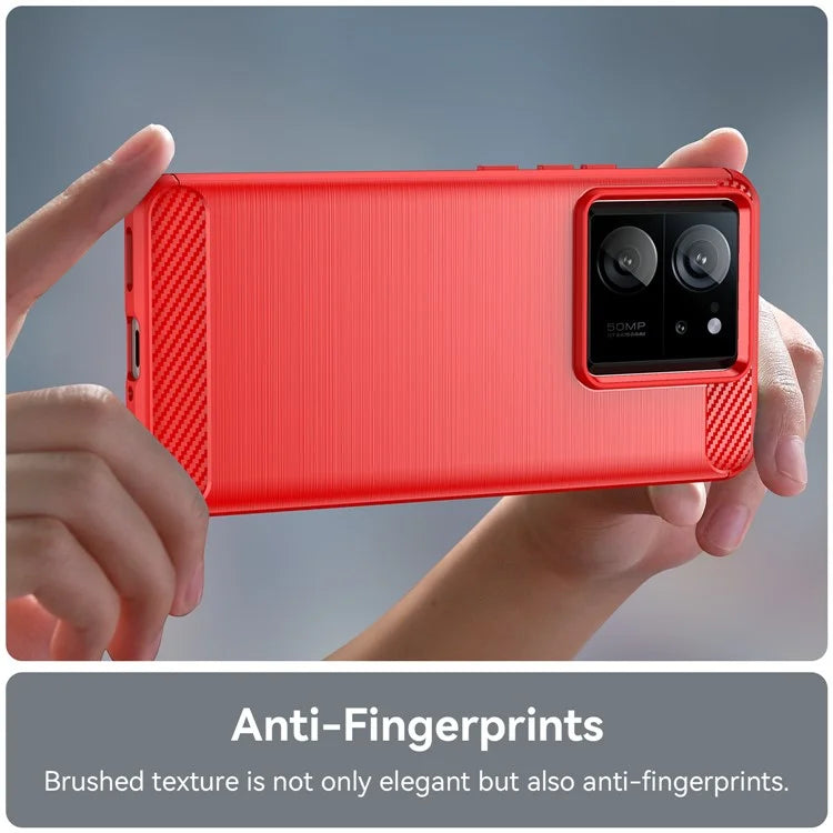 TPU Shell for Xiaomi 13T / 13T Pro Case Carbon Fiber Texture Phone Cover