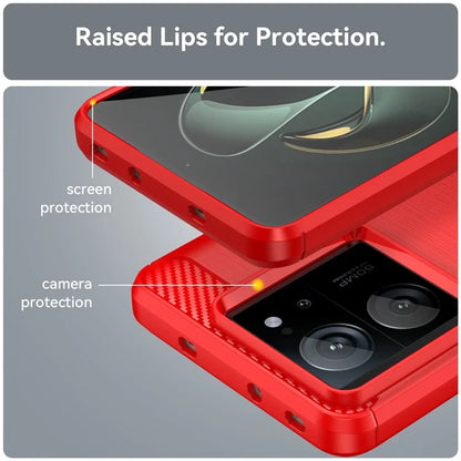 TPU Shell for Xiaomi 13T / 13T Pro Case Carbon Fiber Texture Phone Cover