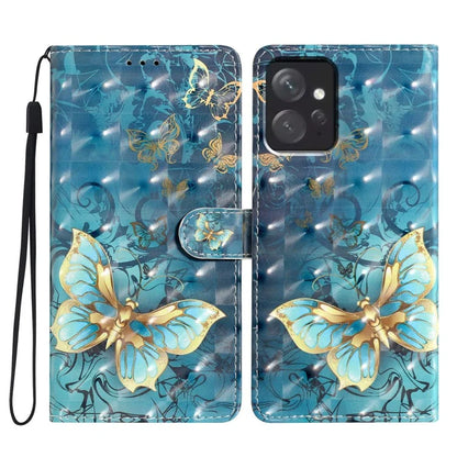 For Xiaomi Redmi Note 12 4G Case Wallet PU Leather 3D Pattern Printed Phone Cover