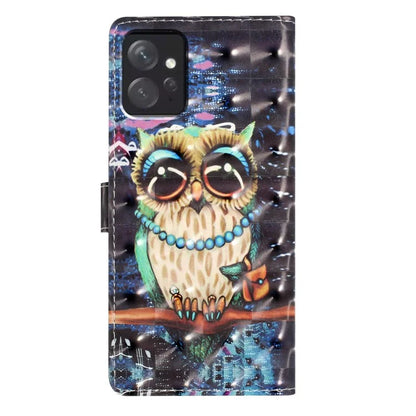 For Xiaomi Redmi Note 12 4G Case Wallet PU Leather 3D Pattern Printed Phone Cover