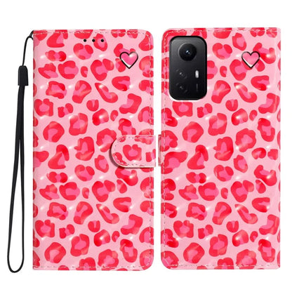 For Xiaomi Redmi Note 12S 4G Case 3D Pattern Print Flip Stand PU Leather Phone Cover