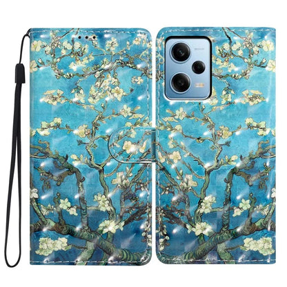 For Xiaomi Poco X5 5G / Xiaomi Redmi Note 12 5G (China) / (Global) / (India) Case PU Leather Pattern Print Phone Cover