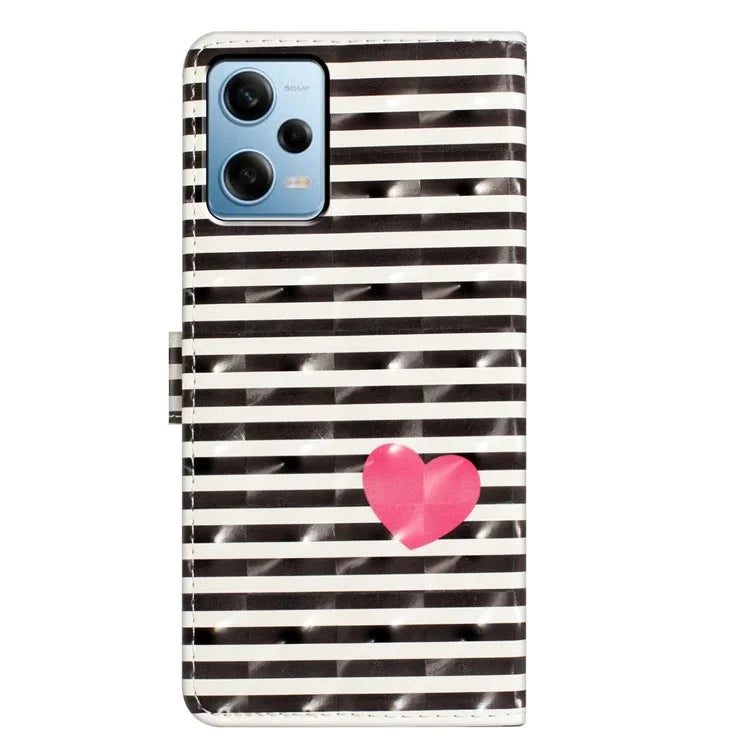 For Xiaomi Poco X5 5G / Xiaomi Redmi Note 12 5G (China) / (Global) / (India) Case PU Leather Pattern Print Phone Cover