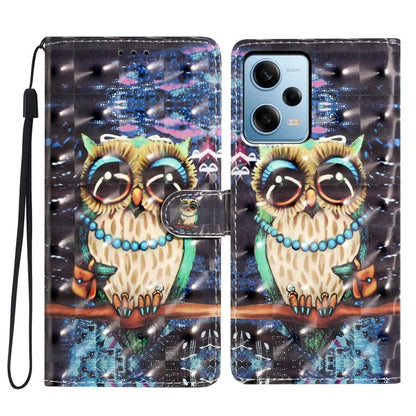 For Xiaomi Poco X5 5G / Xiaomi Redmi Note 12 5G (China) / (Global) / (India) Case PU Leather Pattern Print Phone Cover