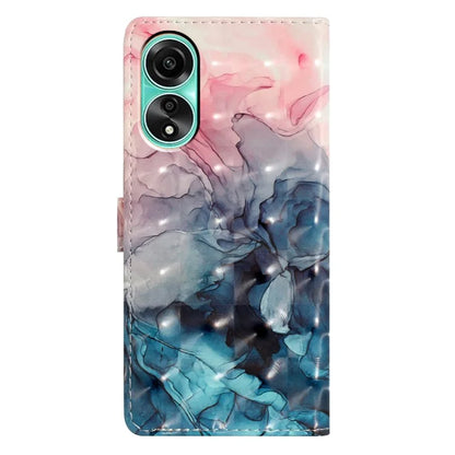 For Oppo A38 4G Case 3D Pattern Print PU Leather Magnetic Clasp Phone Wallet Cover