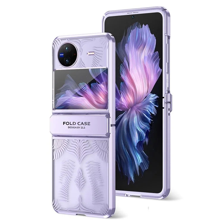For vivo X Flip Case Slim Fit Hard PC Wing Frame Design Back Phone Cover