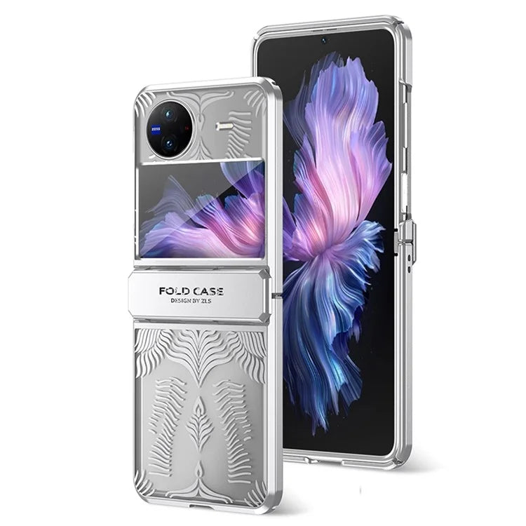 For vivo X Flip Case Slim Fit Hard PC Wing Frame Design Back Phone Cover