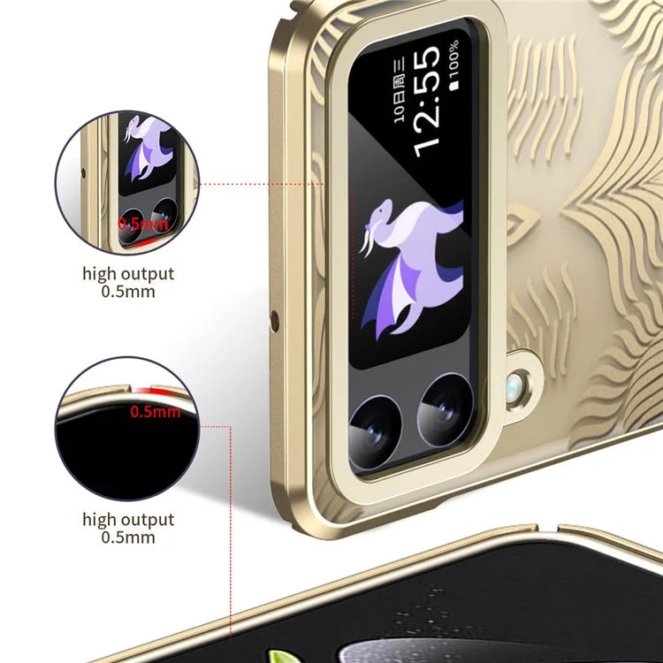 For Samsung Galaxy Z Flip3 5G Case Wing Frame Design Anti-Drop PC Phone Cover