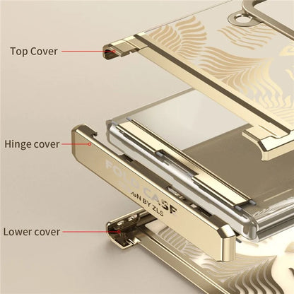 For Samsung Galaxy Z Flip3 5G Case Wing Frame Design Anti-Drop PC Phone Cover