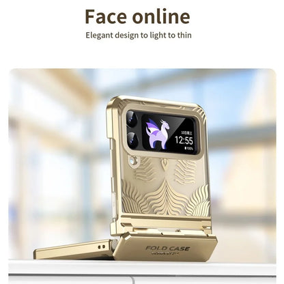For Samsung Galaxy Z Flip3 5G Case Wing Frame Design Anti-Drop PC Phone Cover