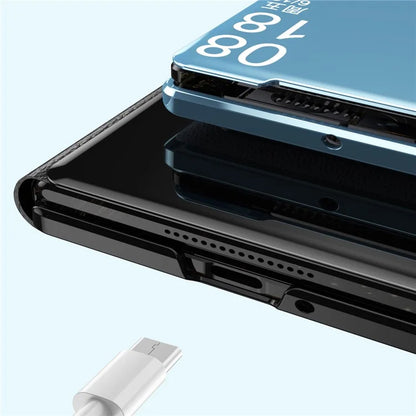 For Xiaomi Mix Fold 3 5G Case Mirror Surface PU Leather View Window Kickstand Phone Cover