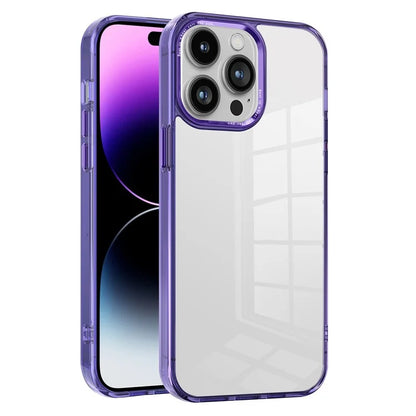 For iPhone 14 Pro Case Scratch Resistant Transparent PC+TPU Phone Cover