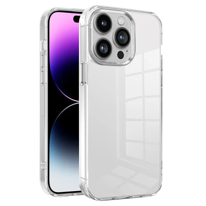 For iPhone 14 Pro Case Scratch Resistant Transparent PC+TPU Phone Cover