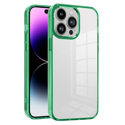 For iPhone 14 Pro Case Scratch Resistant Transparent PC+TPU Phone Cover