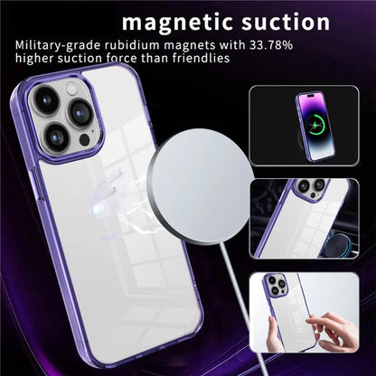 For iPhone 14 Pro Case Scratch Resistant Transparent PC+TPU Phone Cover