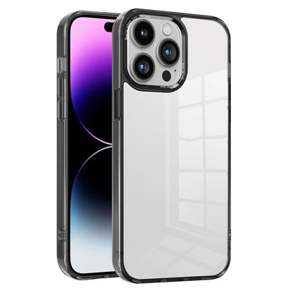 For iPhone 14 Pro Case Scratch Resistant Transparent PC+TPU Phone Cover
