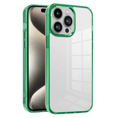 For iPhone 15 Pro Case Back Shell Transparent PC+TPU Phone Cover