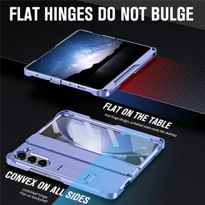 For Samsung Galaxy Z Fold5 5G Case Hinge Protection PC Phone Cover with Screen Protector / Stylus Pen