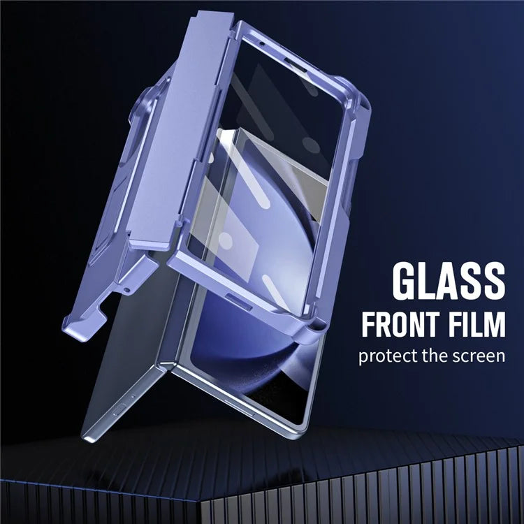 For Samsung Galaxy Z Fold5 5G Case Hinge Protection PC Phone Cover with Screen Protector / Stylus Pen