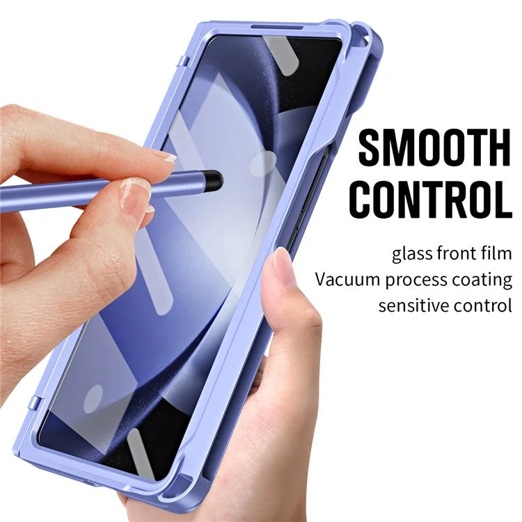 For Samsung Galaxy Z Fold5 5G Case Hinge Protection PC Phone Cover with Screen Protector / Stylus Pen