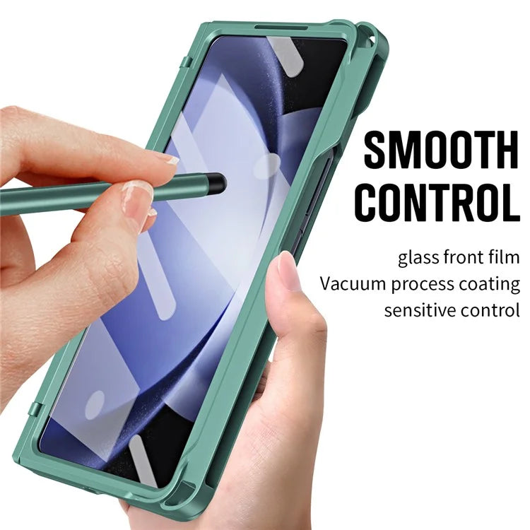 For Samsung Galaxy Z Fold5 5G Case Hinge Protection PC Phone Cover with Screen Protector / Stylus Pen