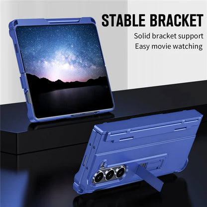 For Samsung Galaxy Z Fold5 5G Case Hinge Protection PC Phone Cover with Screen Protector / Stylus Pen