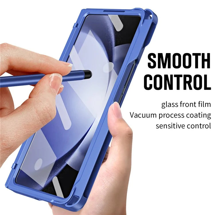 For Samsung Galaxy Z Fold5 5G Case Hinge Protection PC Phone Cover with Screen Protector / Stylus Pen