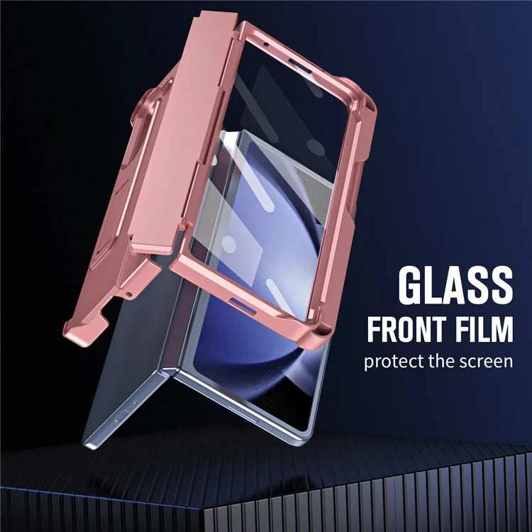 For Samsung Galaxy Z Fold5 5G Case Hinge Protection PC Phone Cover with Screen Protector / Stylus Pen