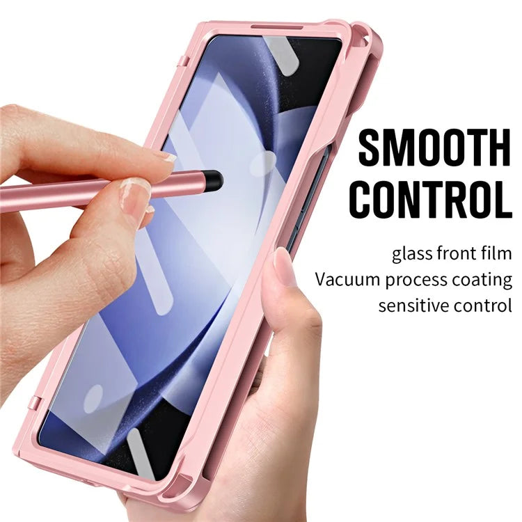 For Samsung Galaxy Z Fold5 5G Case Hinge Protection PC Phone Cover with Screen Protector / Stylus Pen