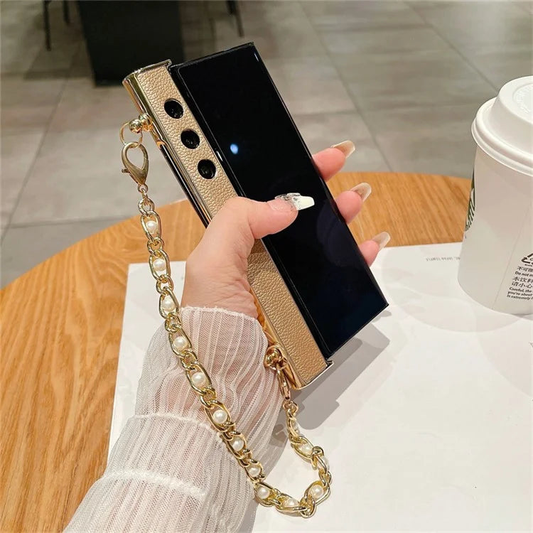 For Honor V Purse Case Hand Chain Bracelet PC+PU Phone Cover