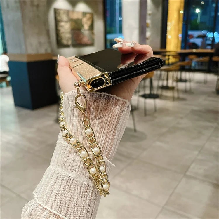 For Honor V Purse Case Hand Chain Bracelet PC+PU Phone Cover