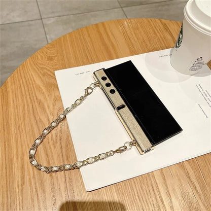 For Honor V Purse Case Hand Chain Bracelet PC+PU Phone Cover