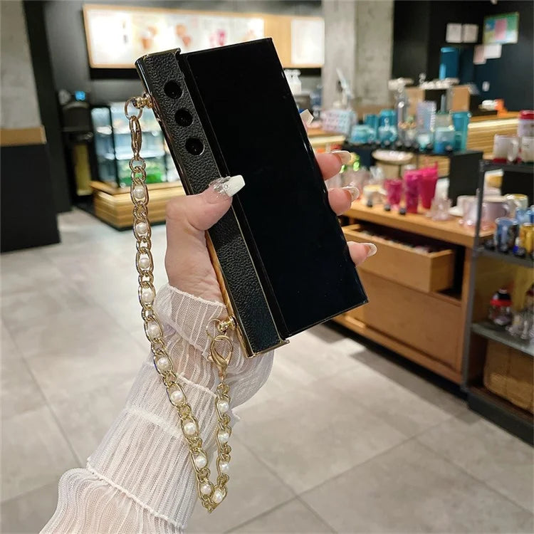 For Honor V Purse Case Hand Chain Bracelet PC+PU Phone Cover