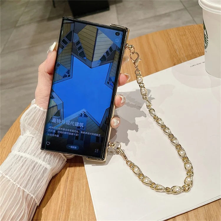 For Honor V Purse Case Hand Chain Bracelet PC+PU Phone Cover