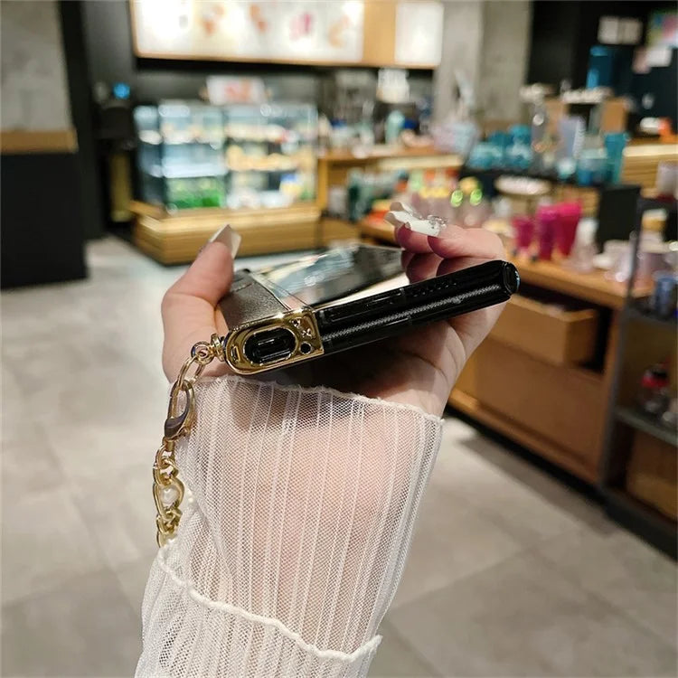 For Honor V Purse Case Hand Chain Bracelet PC+PU Phone Cover