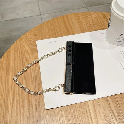 For Honor V Purse Case Hand Chain Bracelet PC+PU Phone Cover