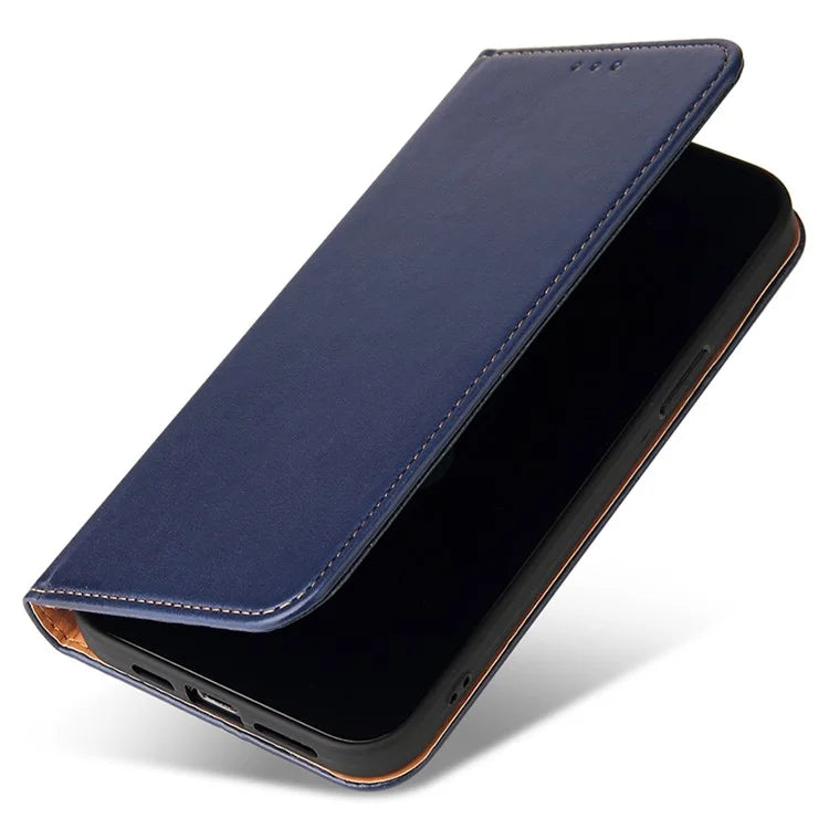 FIERRE SHANN For iPhone 15 Pro Case Magnetic Auto Closing PU Leather Phone Cover