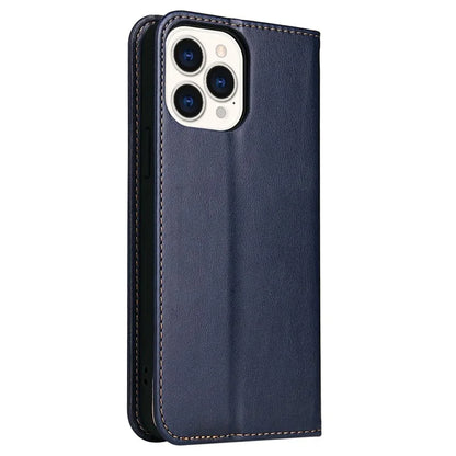 FIERRE SHANN For iPhone 15 Pro Case Magnetic Auto Closing PU Leather Phone Cover