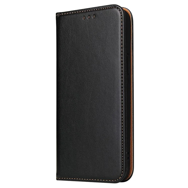 FIERRE SHANN For iPhone 15 Pro Case Magnetic Auto Closing PU Leather Phone Cover