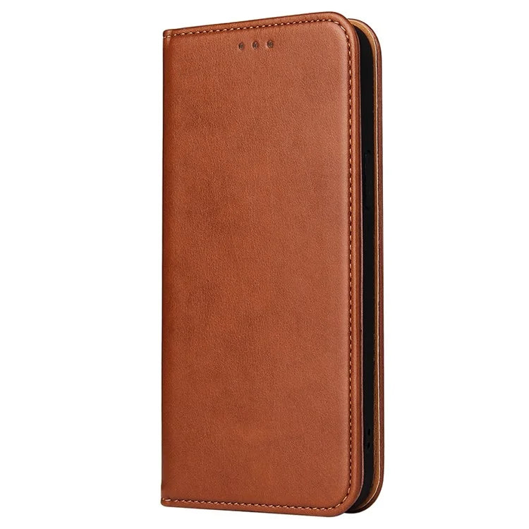 FIERRE SHANN For iPhone 15 Pro Case Magnetic Auto Closing PU Leather Phone Cover